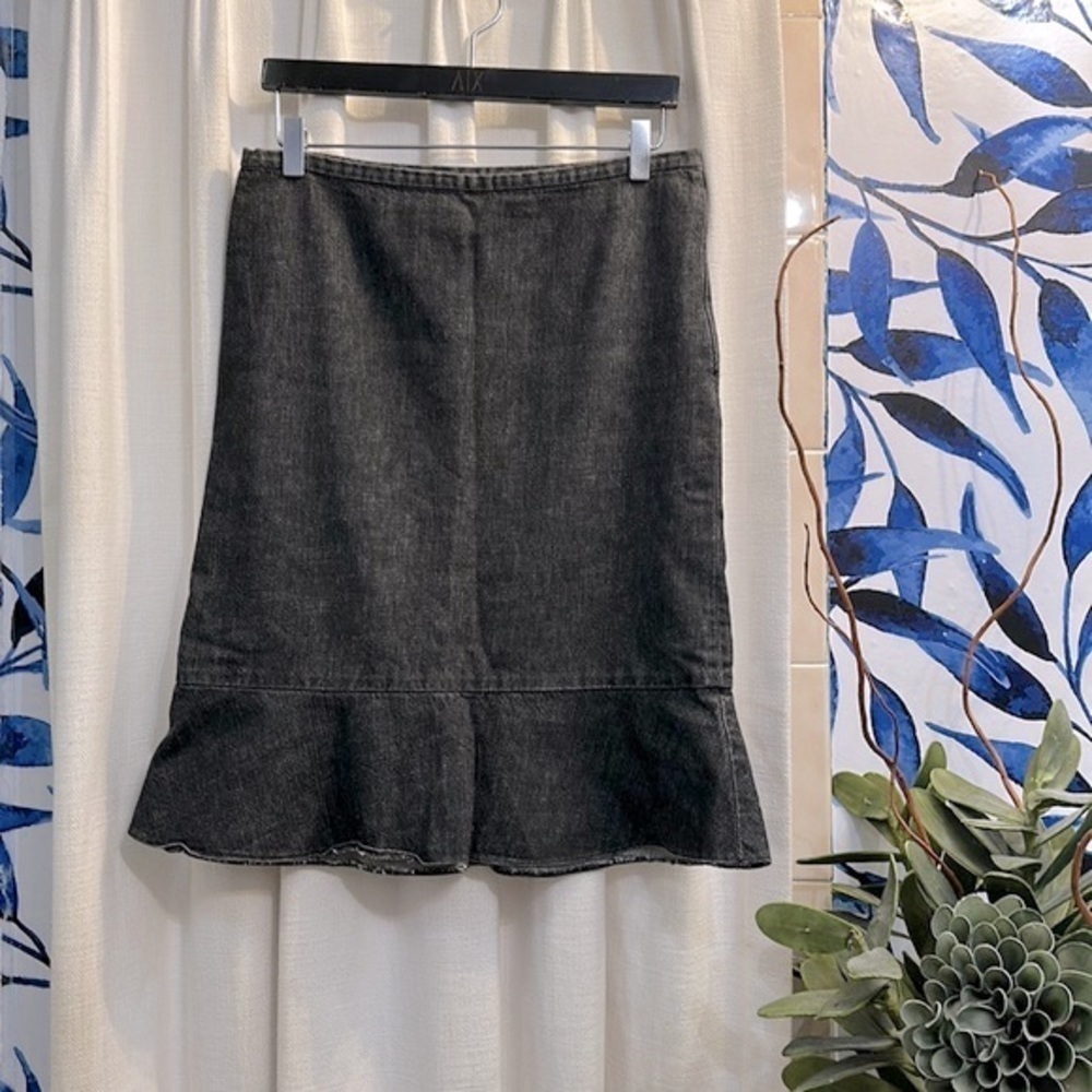 Women’s Black Kors Michael Kors Jean Skirt Size 6